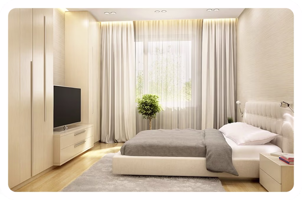 Motorized Blinds in Dubai Bedrooms