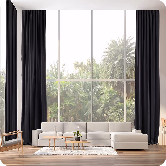 Blackout curtains and motorized blinds Dubai setup
