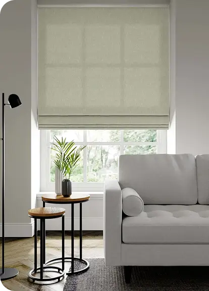 light-filtering Roman blinds in Dubai