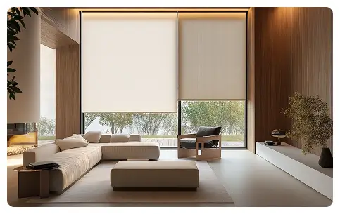 roll-up roller blinds in Dubai