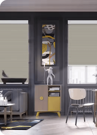 smooth gliding electric blinds in Dubai