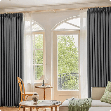 Blackout pinch pleat curtian Dubai