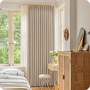 Triple pinch pleat curtains in Dubai Bedrooms