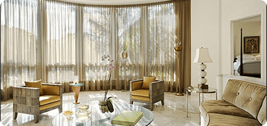 Stylish Sheer Curtains for Panoramic Windows