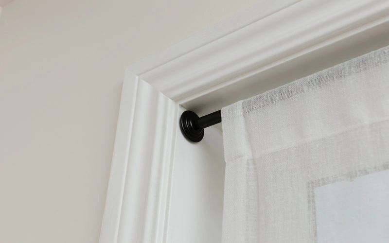 Easy curtain hanging tension rods Easy curtain hanging tension rods