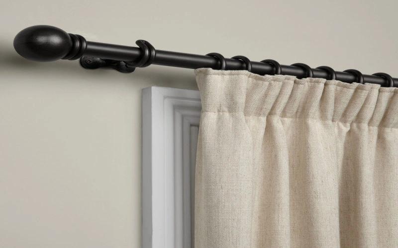 Tension poles for easy curtain hanging Tension poles for easy curtain hanging