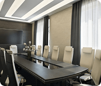 Office Curtains in Presentation Rooms