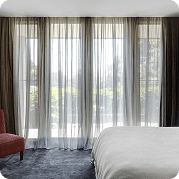 Stylish Motorized Curtains in Dubai Bedrooms