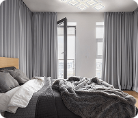 Blackout Motorized Curtains Dubai