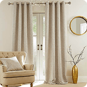 premium quality fabric eyelet curtains in Dubai