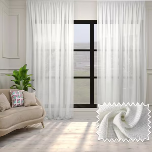 White Ribbed Sheer