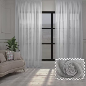 White Sheer Drape