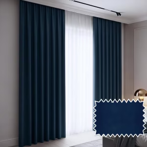 Navy Majestic Curtain