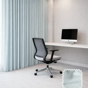 Cyan Office Curtain