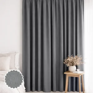Eyelet Charcoal Drape