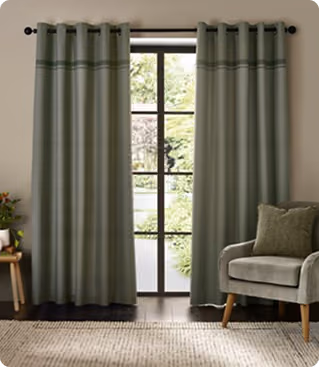 long window eyelet curtains in Dubai