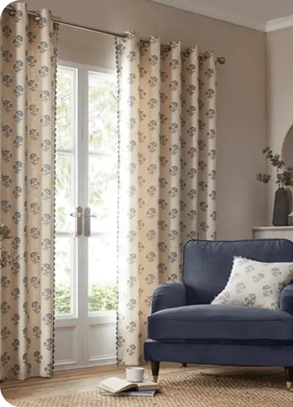 modern eyelet curtain Dubai