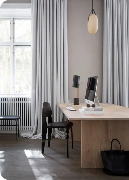 modern office curtains in Dubai