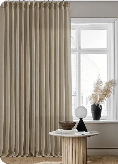 tripple pinch pleat curtains Dubai
